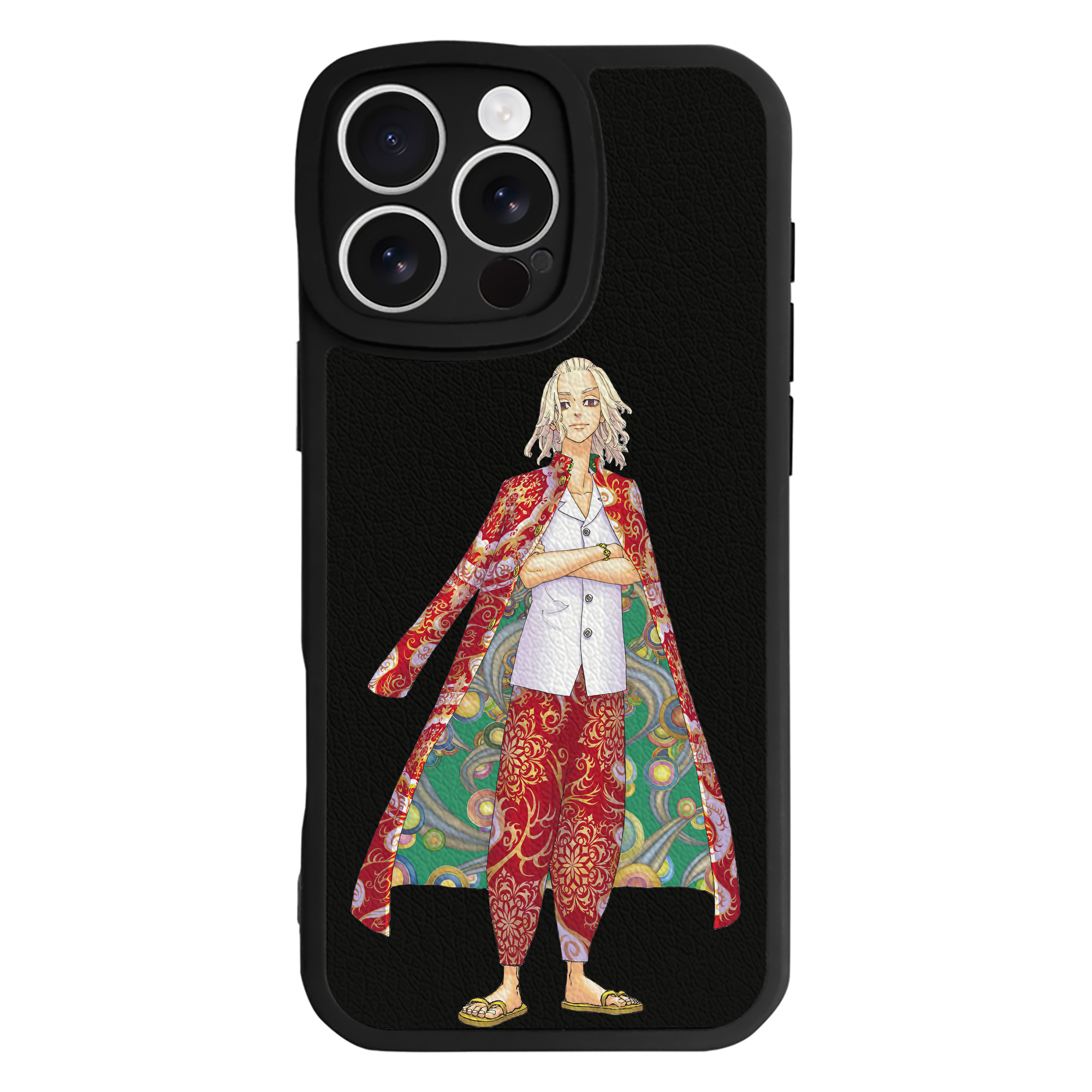 （画像用） 東京リベンジャーズ Tokyo Revengers 【iPhone 16シリーズ対応】シリコンスマホケース（レザー調） 材質：シリコン